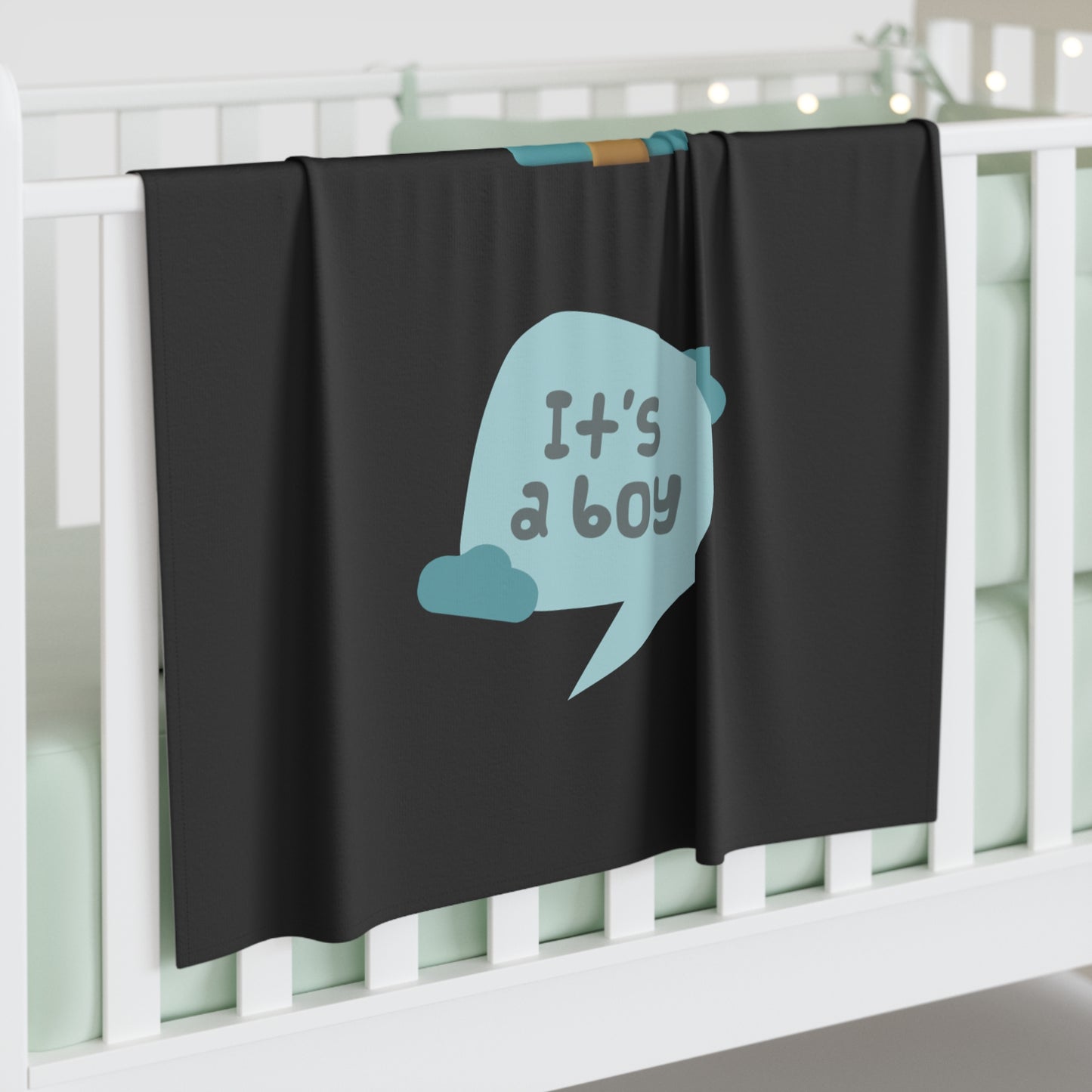 It's A Boy Baby Swaddle Blanket #IAB3
