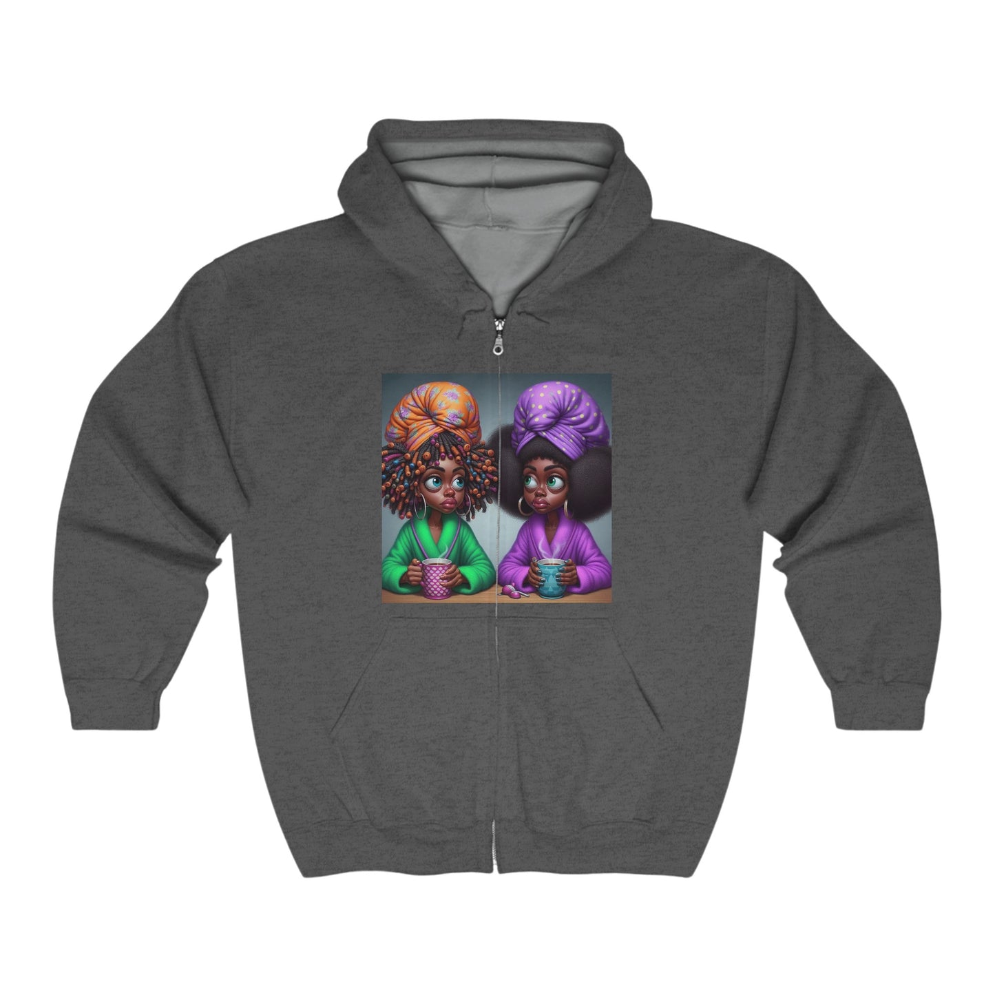 Monday Vibes Unisex Heavy Blend™ Full Zip Hooded Sweatshirt #MV1
