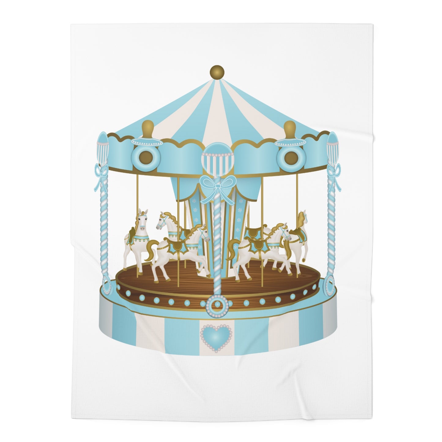 Merry Go Around Baby Swaddle Blanket #MGA1