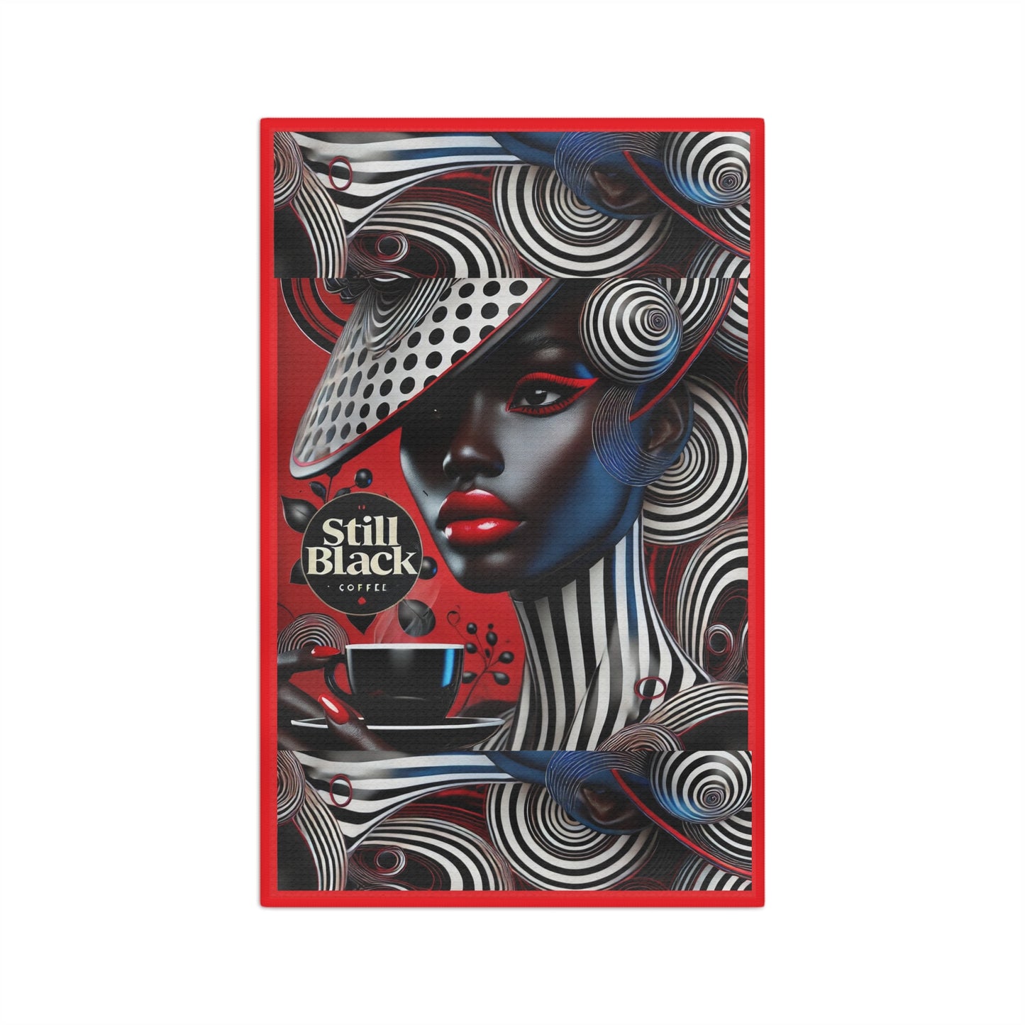 Still Black Microfiber Tea Towel #SB14