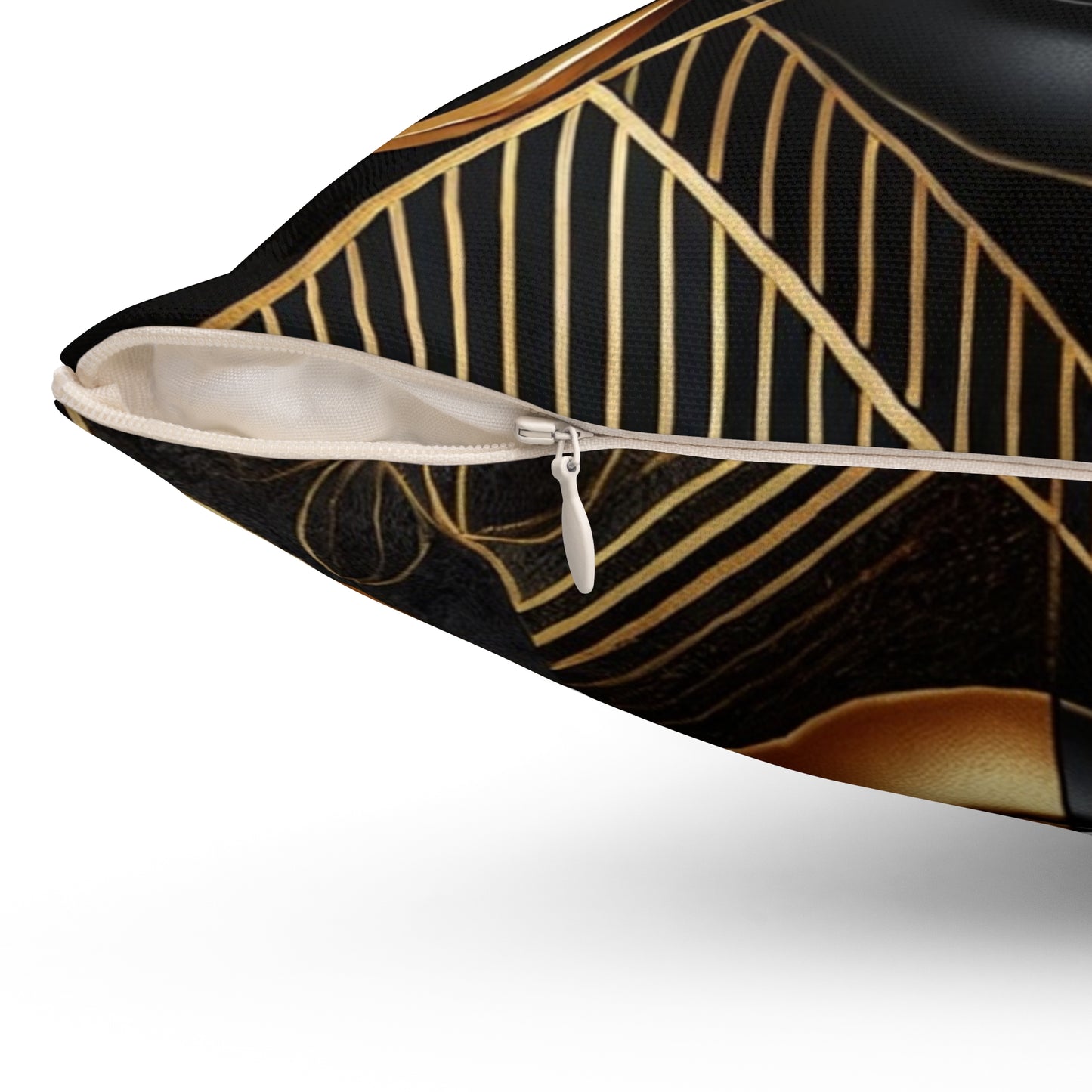 Amber Radiance Spun Polyester Square Pillow #AR1
