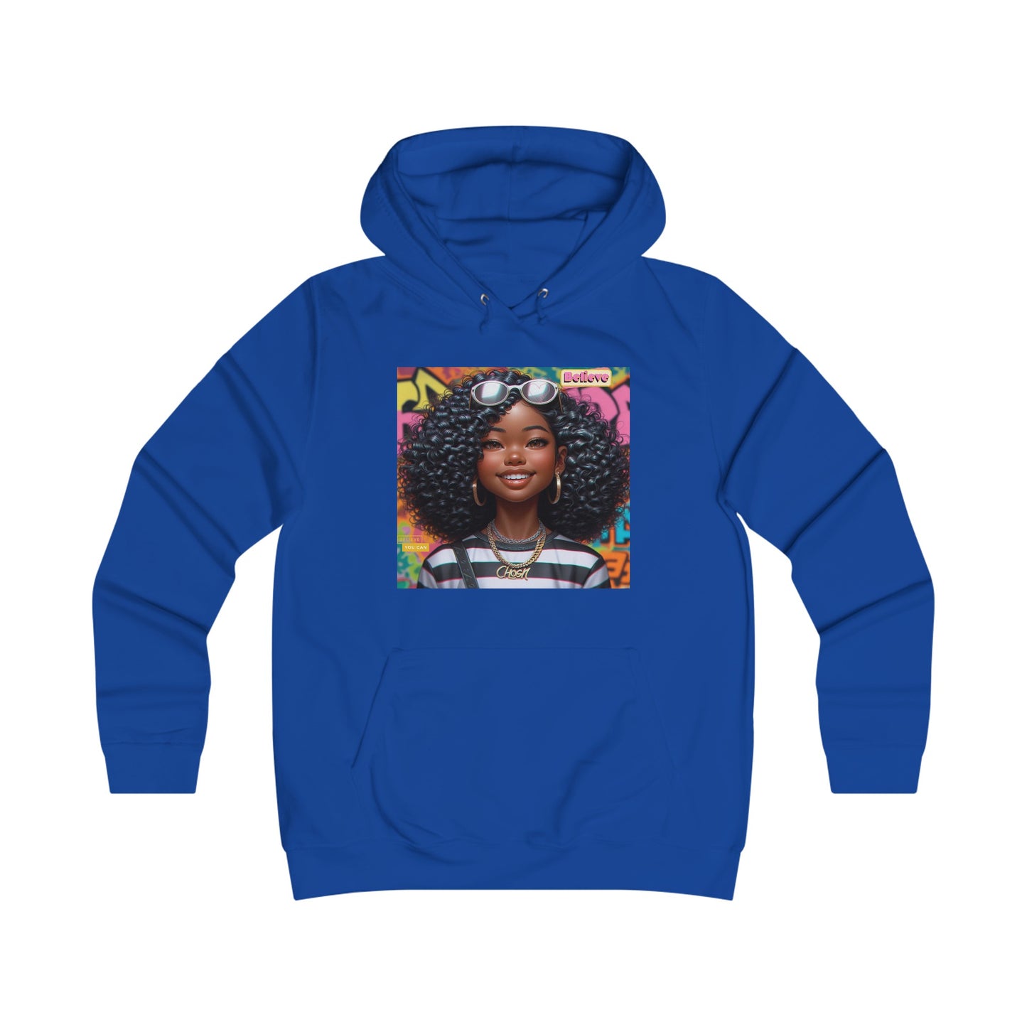 Believe Girlie College Hoodie #51