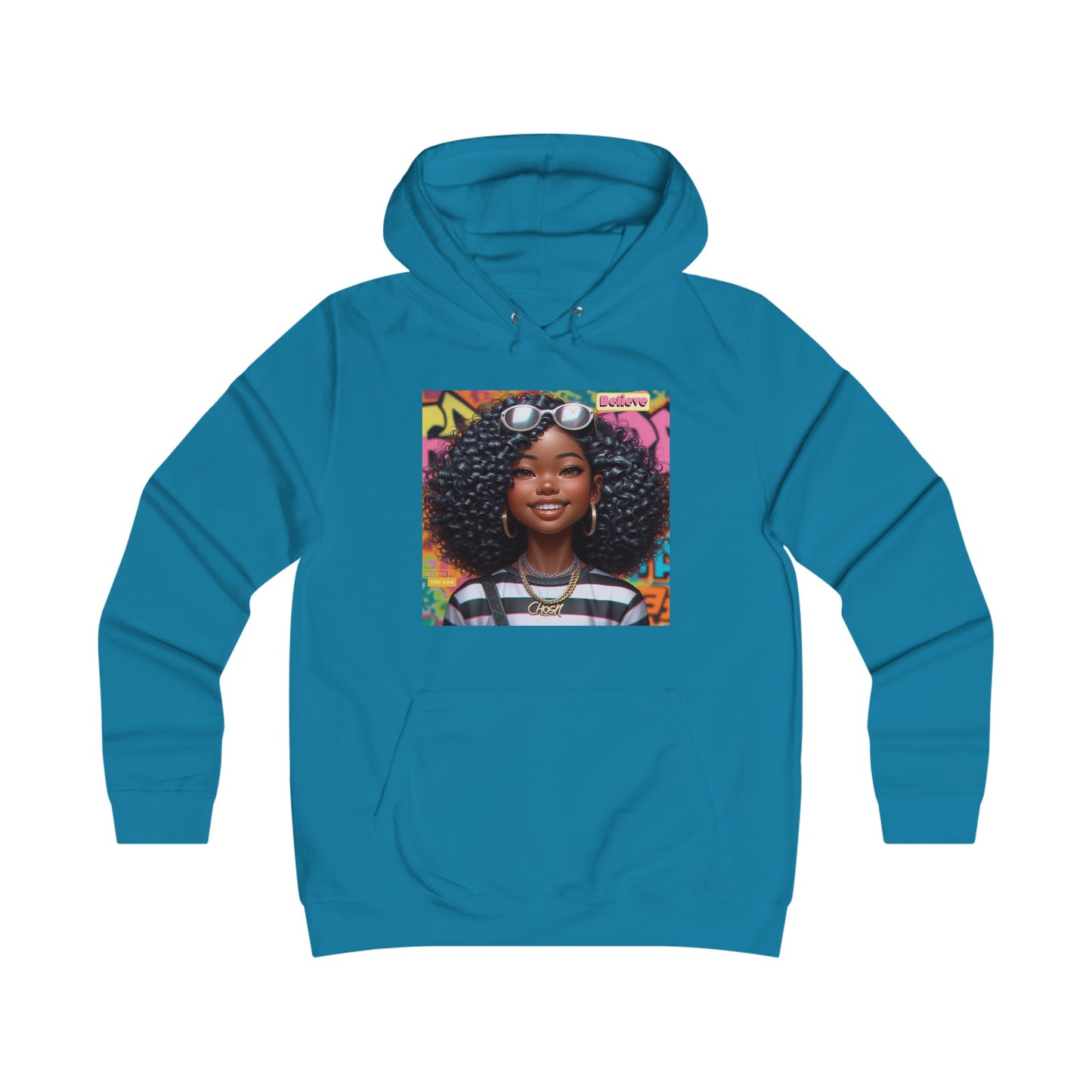 Believe Girlie College Hoodie #51