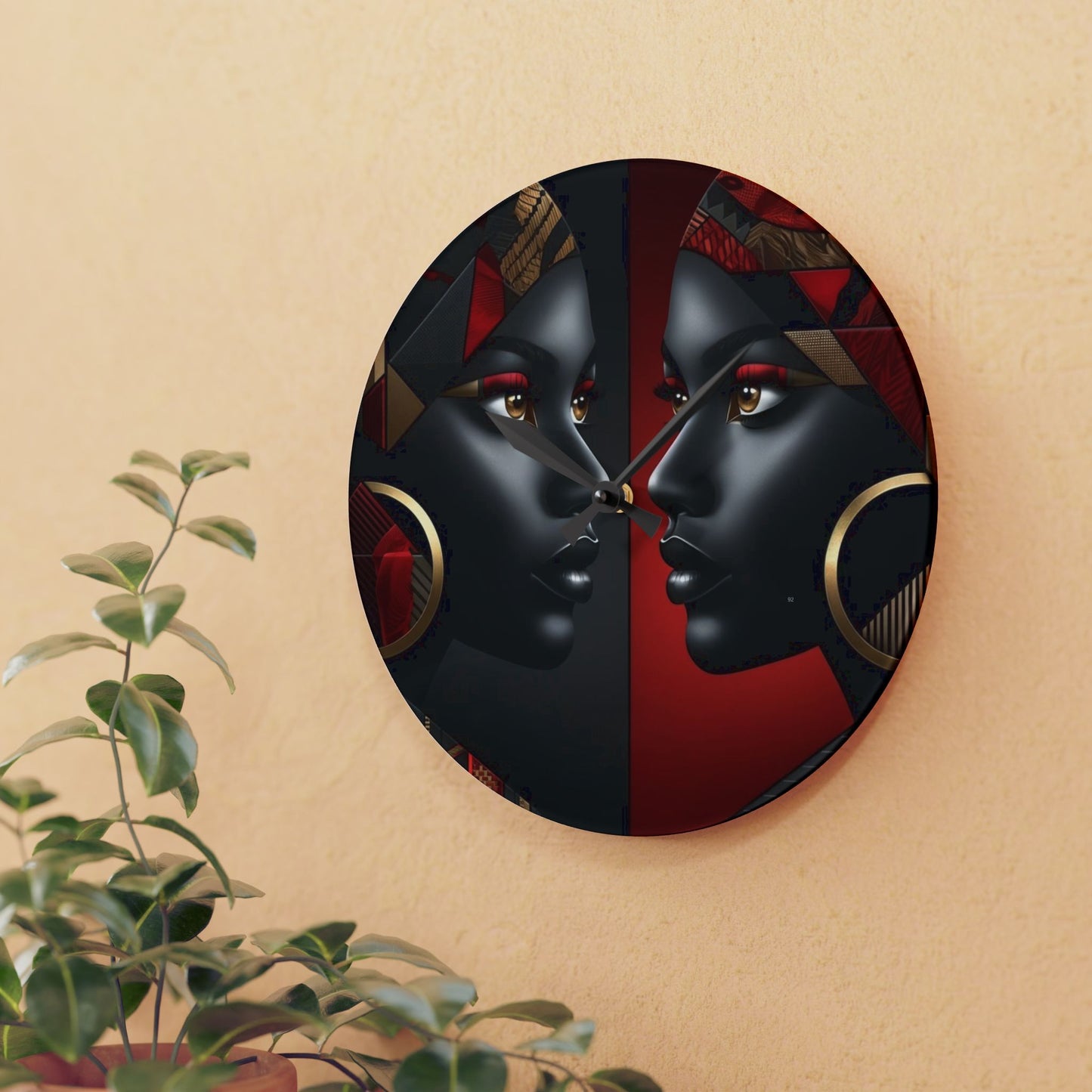 Dual Faced Acrylic Wall Clock #DF1