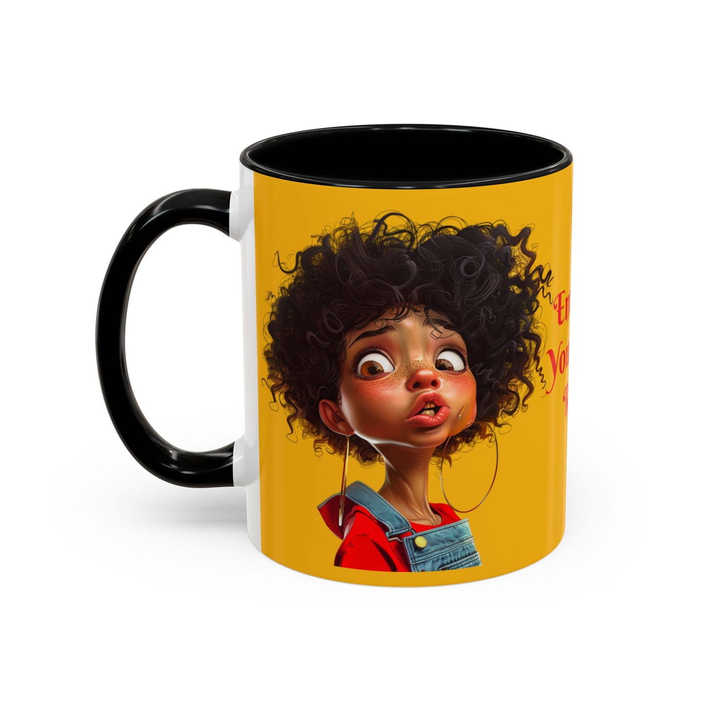 Enter At Your Own Risk Accent Coffee Mug (11, 15oz) #EYOR2
