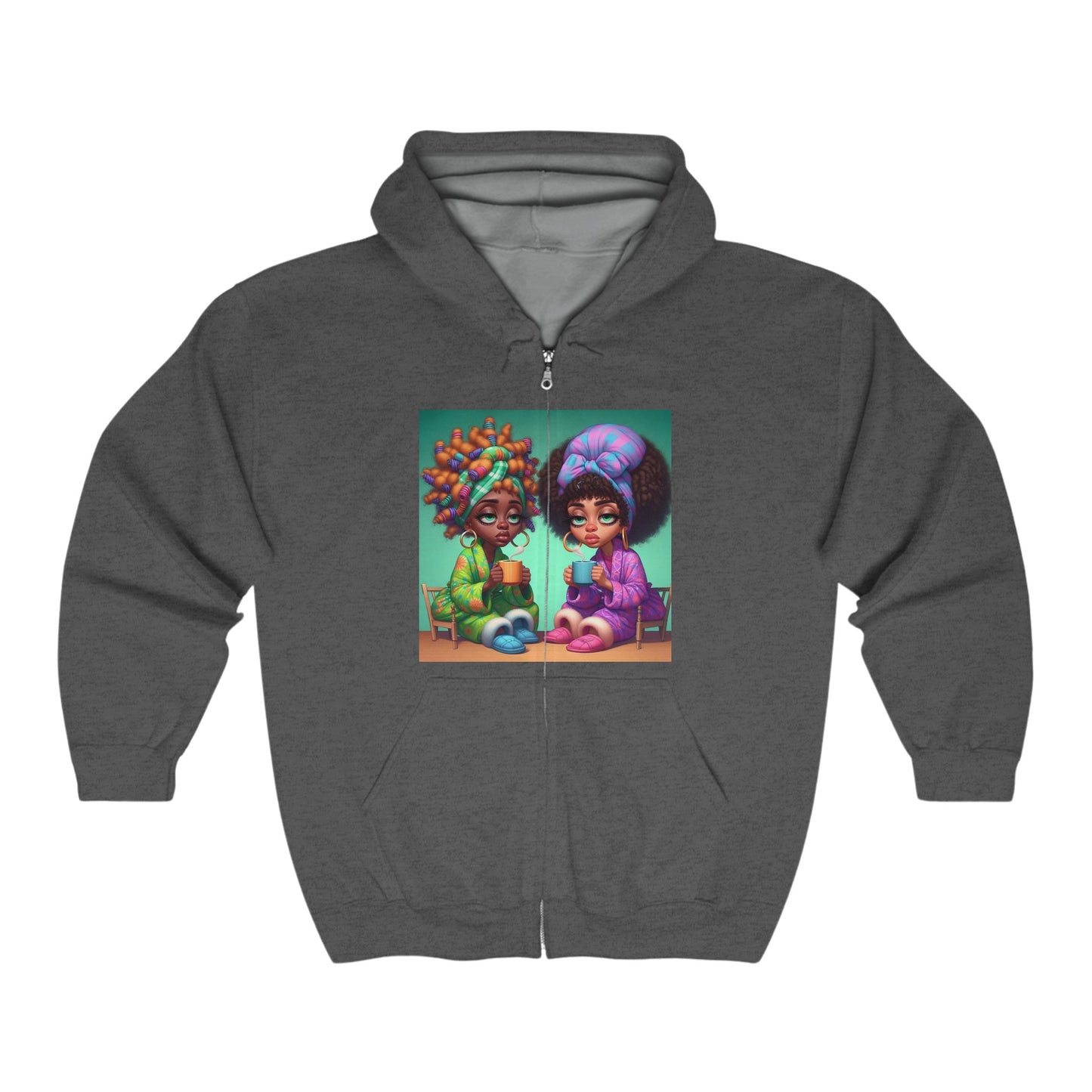 Monday Vibes Unisex Heavy Blend™ Full Zip Hooded Sweatshirt #MV4