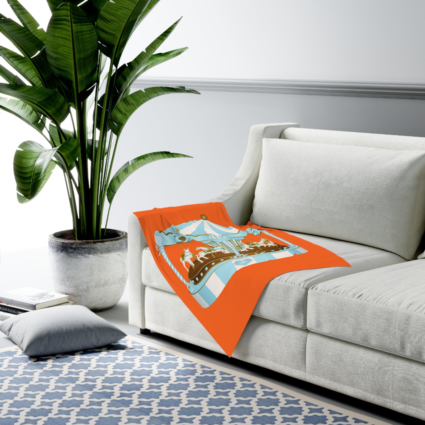 Merry Go Around Baby Swaddle Blanket #MGA1
