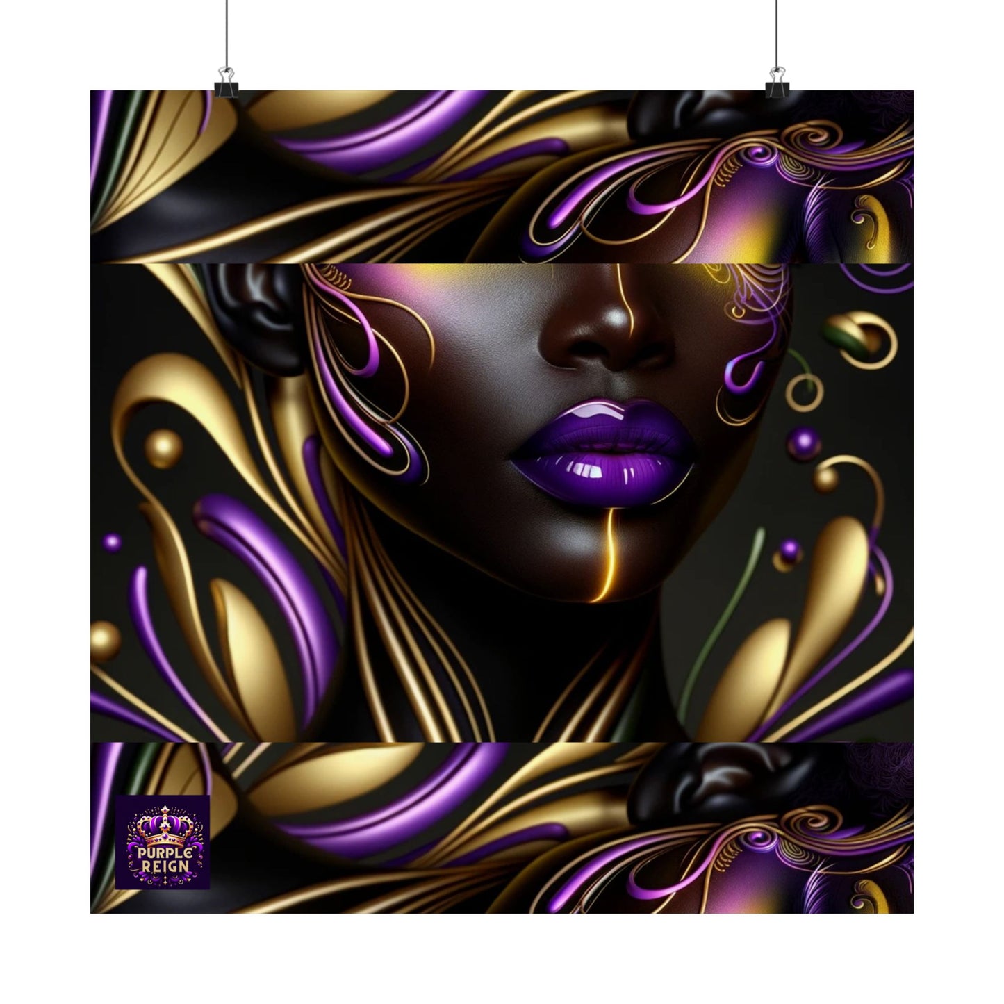 Purrple Reign Matte Vertical Posters #PR7