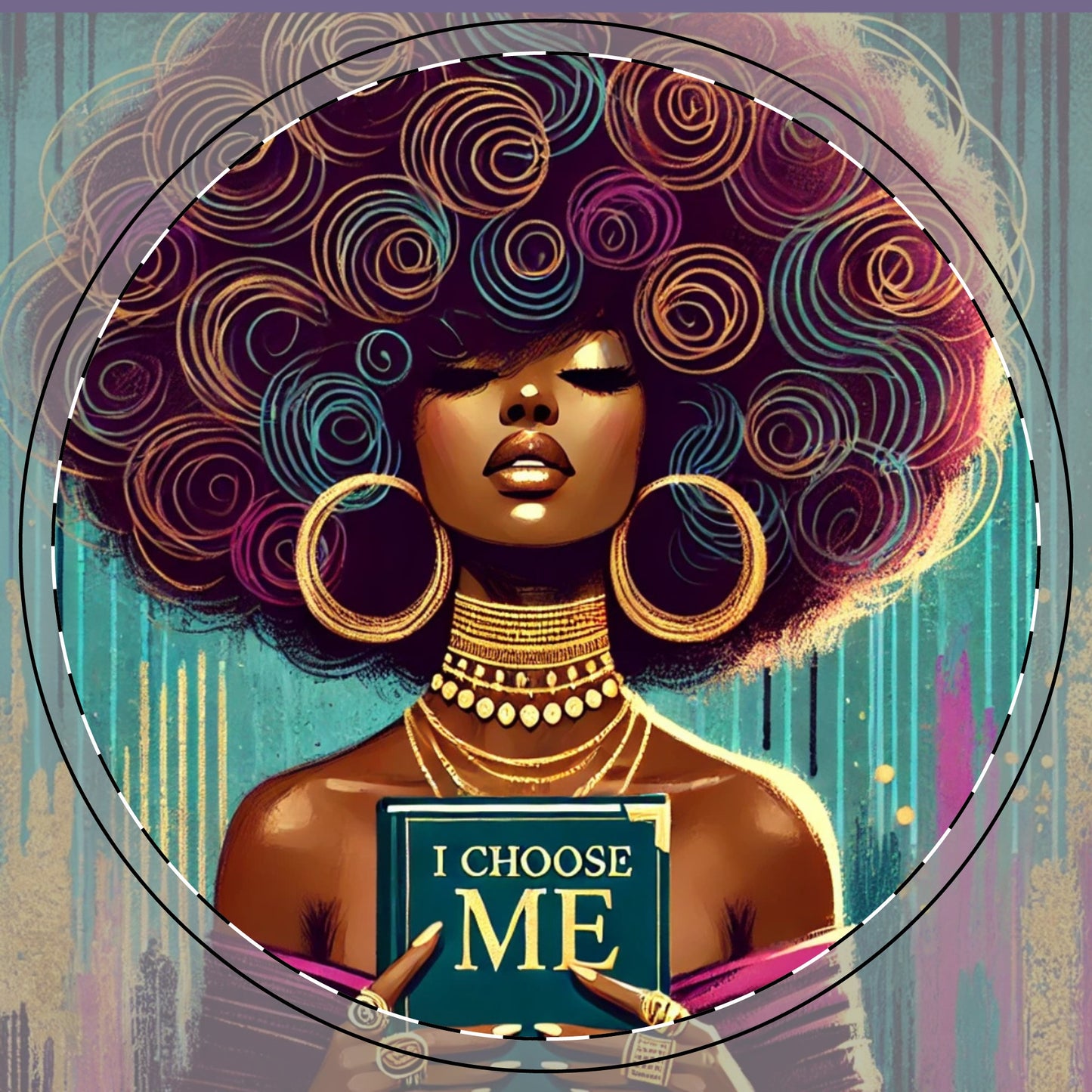 I Choose Me Ceramic Coaster #ICM1