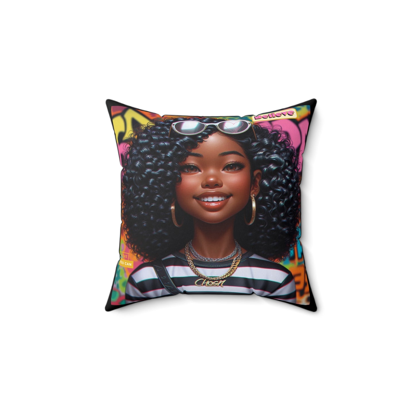 Believe Square Pillow #51