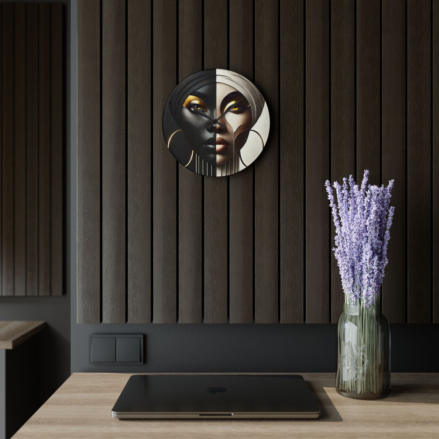 Duality Acrylic Wall Clock #DLTY1