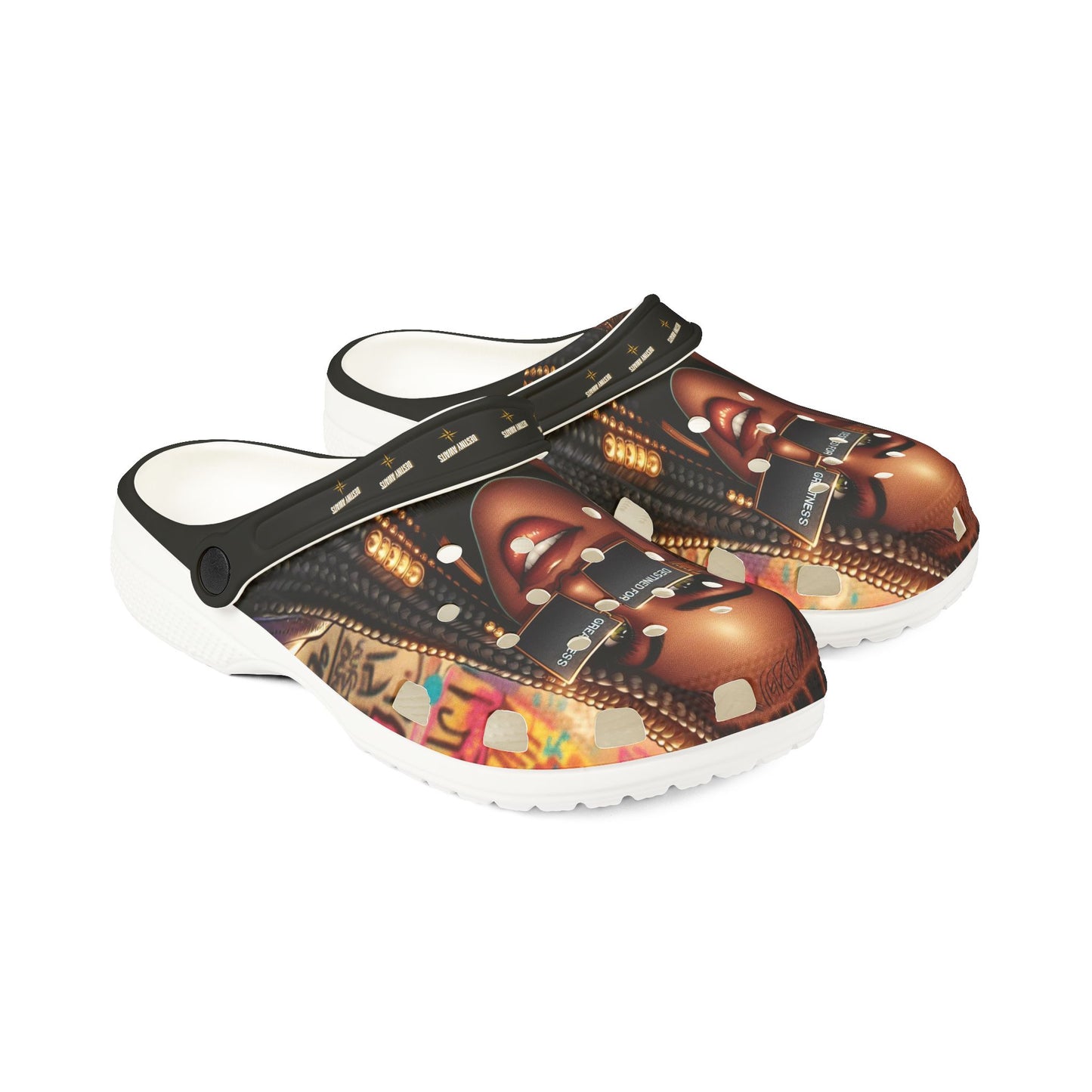 Destined For Greatness EVA Foam Rubber Shoes (AOP) #3U