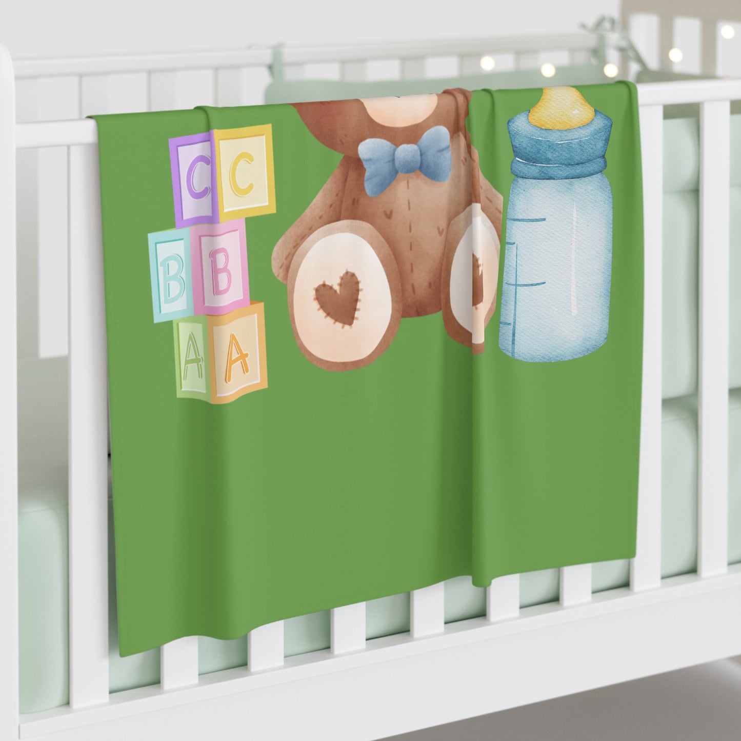 Teddy Bear Baby Swaddle Blanket #TB1