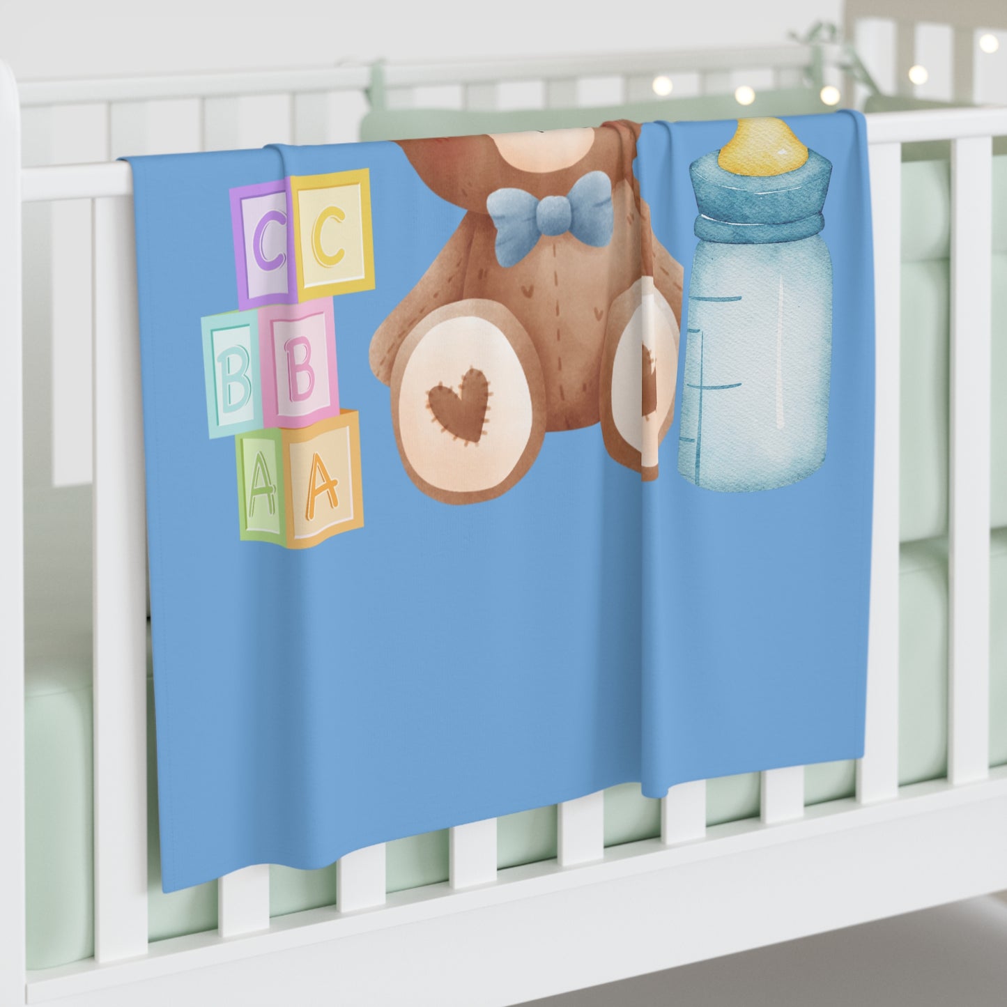 Teddy Bear Baby Swaddle Blanket #TB1