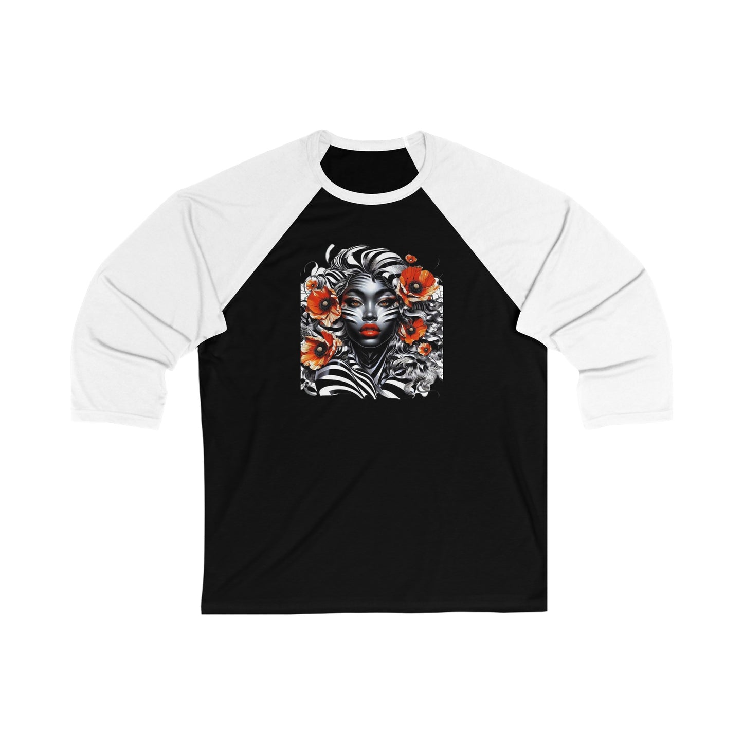 Zebra Fantasy 3\4 Sleeve Baseball Tee #ZF38