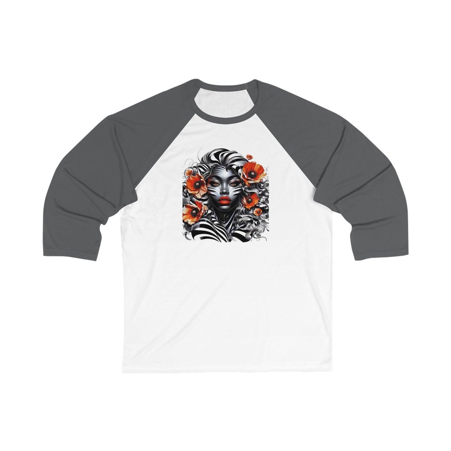 Zebra Fantasy 3\4 Sleeve Baseball Tee #ZF38