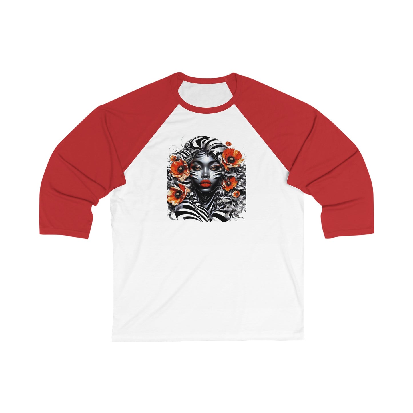 Zebra Fantasy 3\4 Sleeve Baseball Tee #ZF38