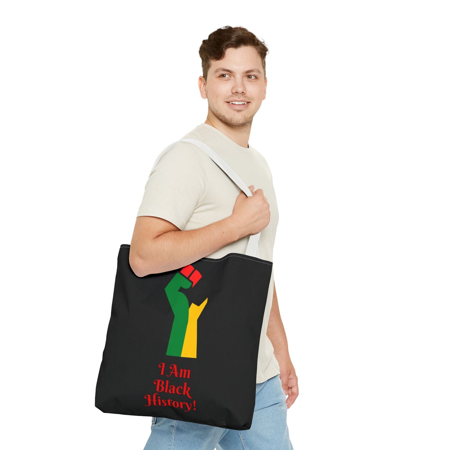 Empowering Black History Tote Bag - "I Am Black History!"