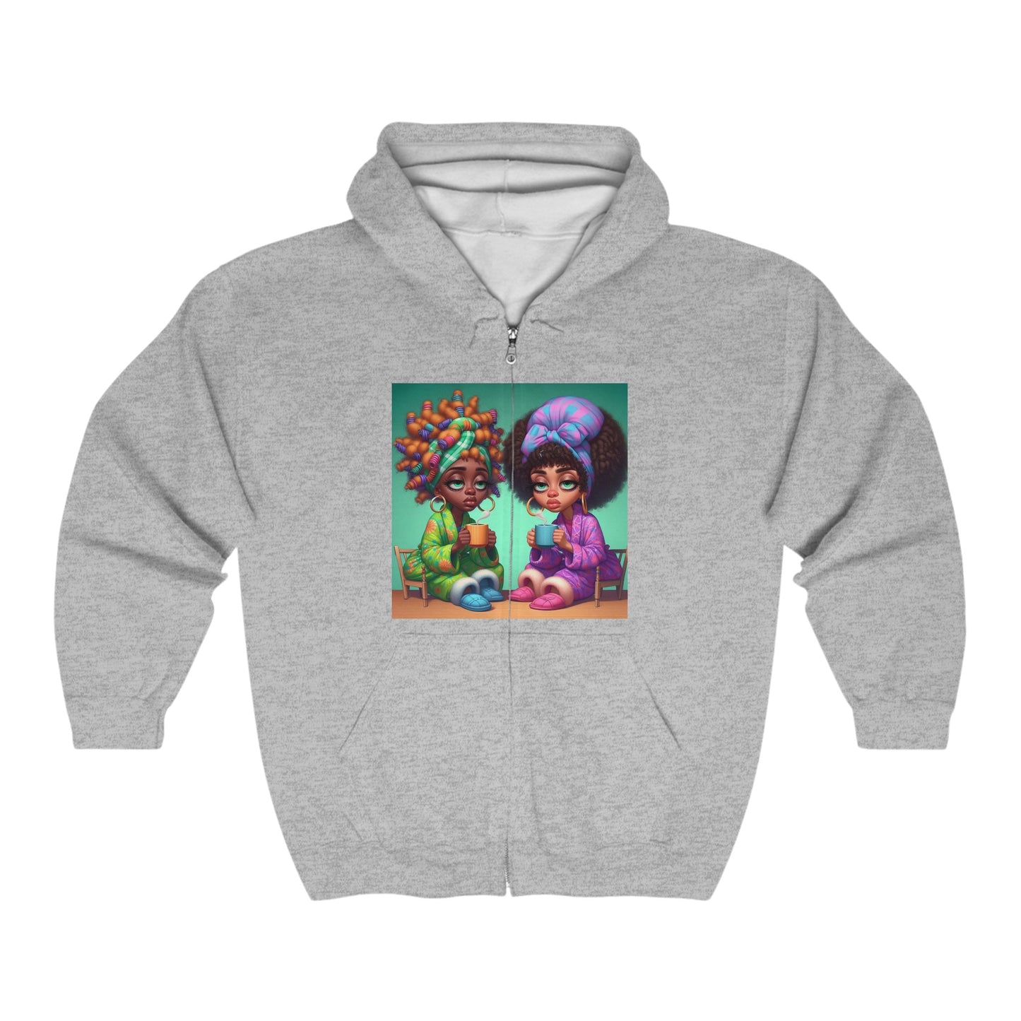 Monday Vibes Unisex Heavy Blend™ Full Zip Hooded Sweatshirt #MV4