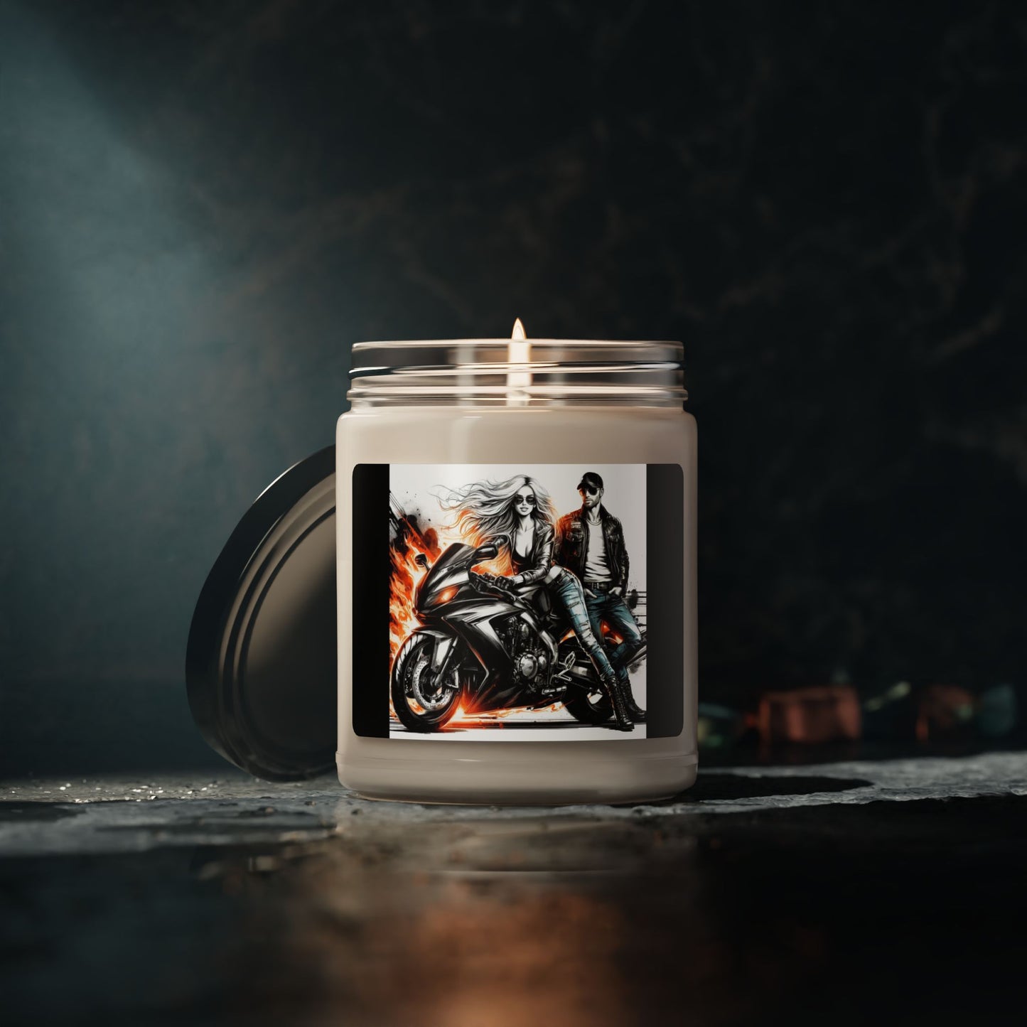 Born To Ride Scented Soy Candle, 9oz #13M