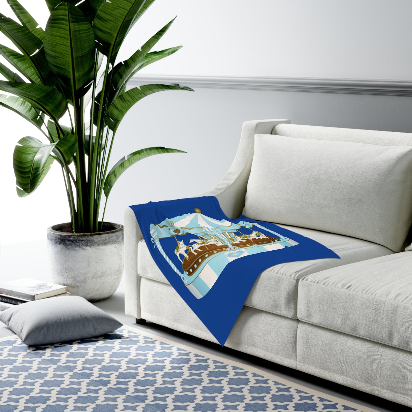Merry Go Around Baby Swaddle Blanket #MGA1