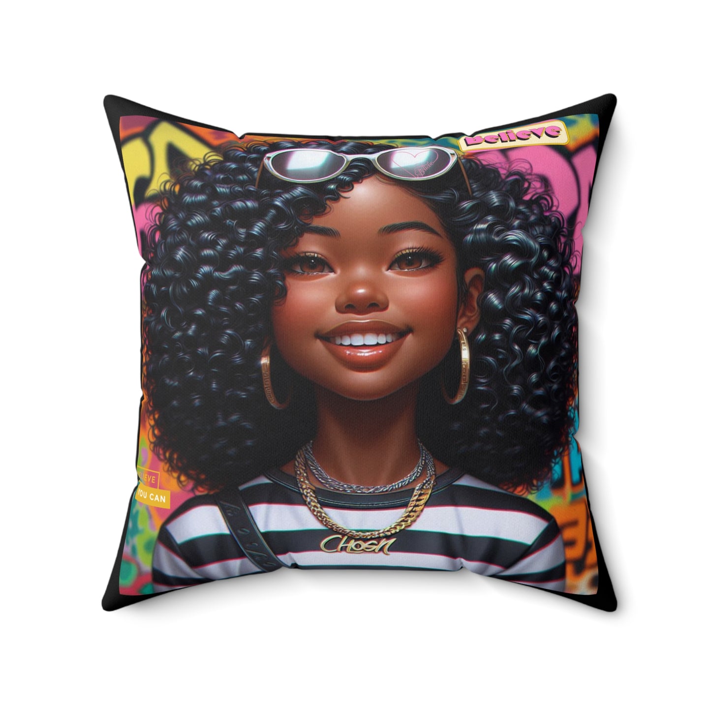 Believe Square Pillow #51