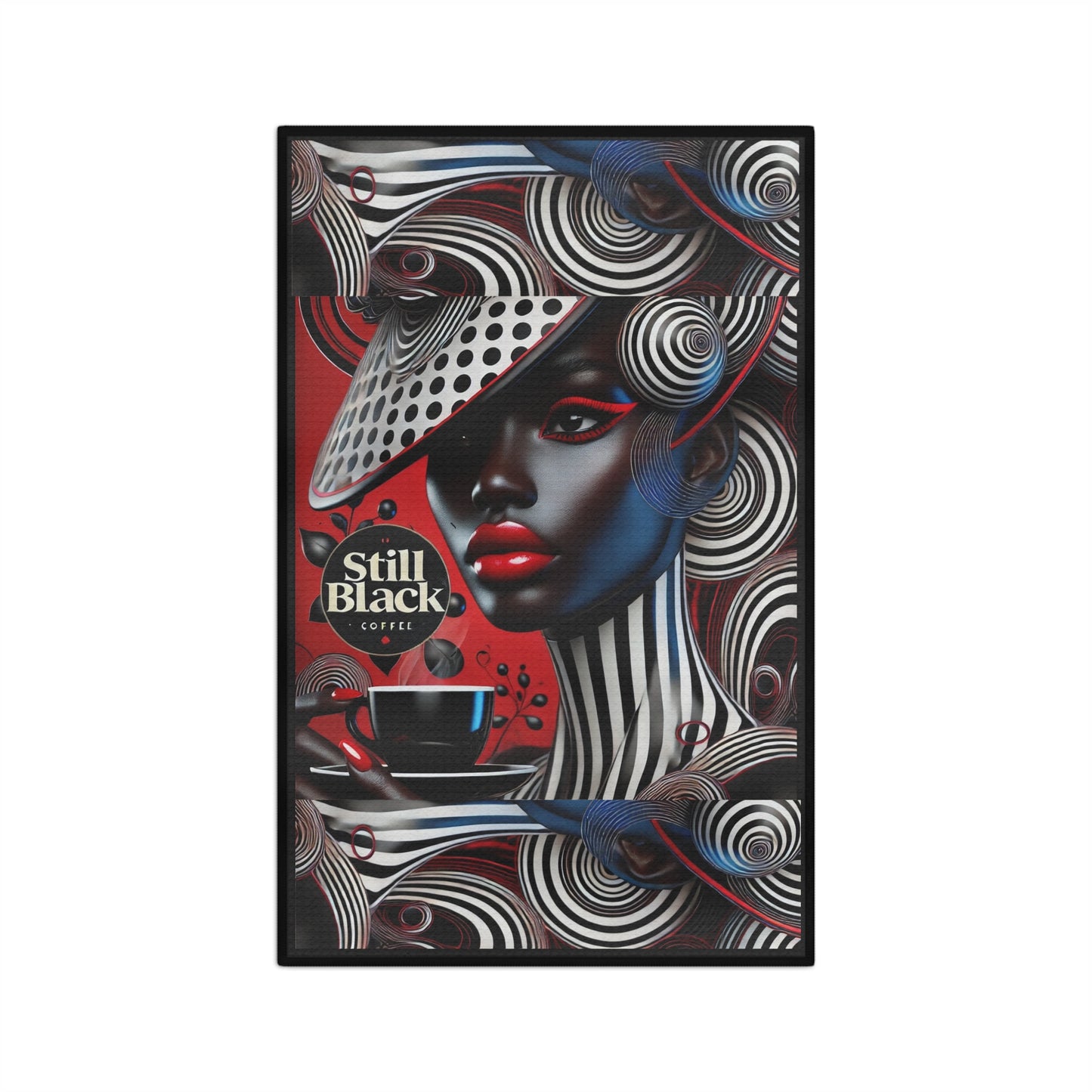Still Black Microfiber Tea Towel #SB14