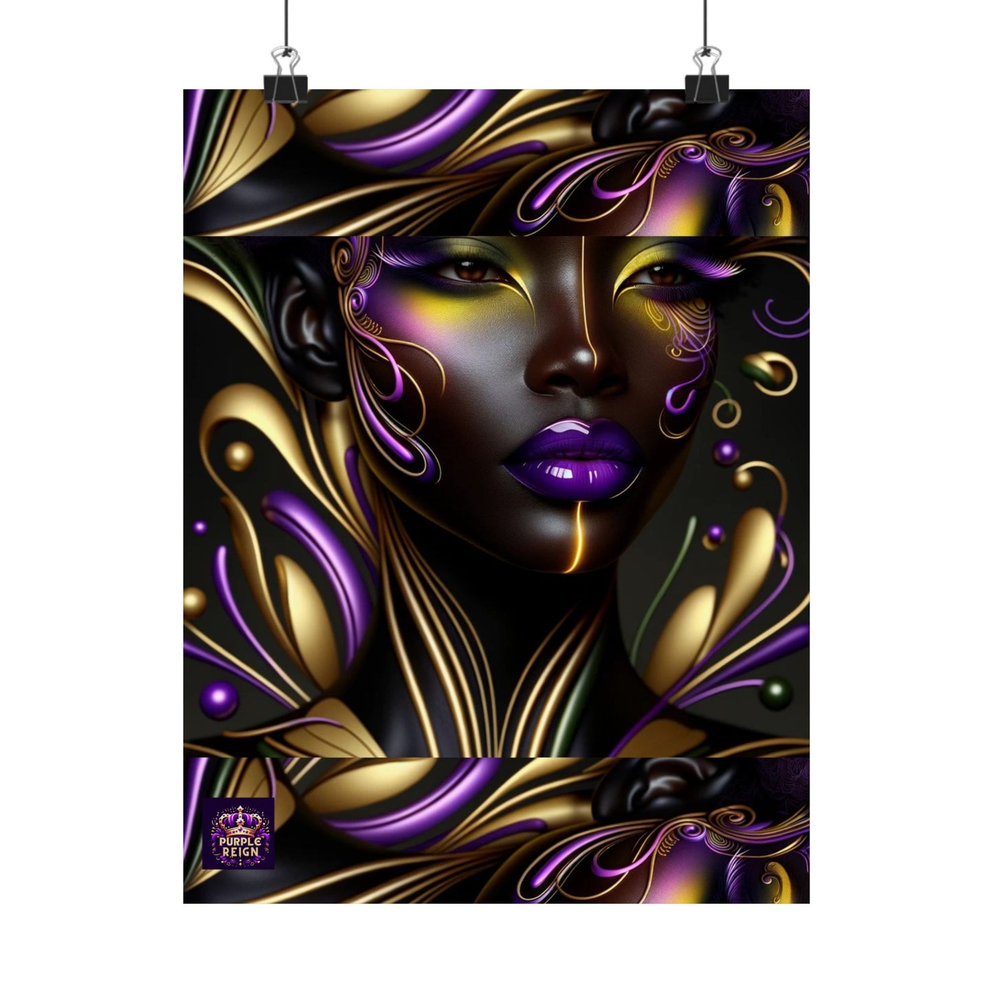 Purrple Reign Matte Vertical Posters #PR7