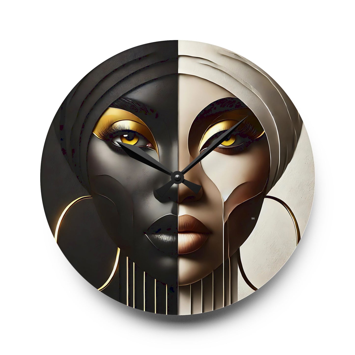 Duality Acrylic Wall Clock #DLTY1