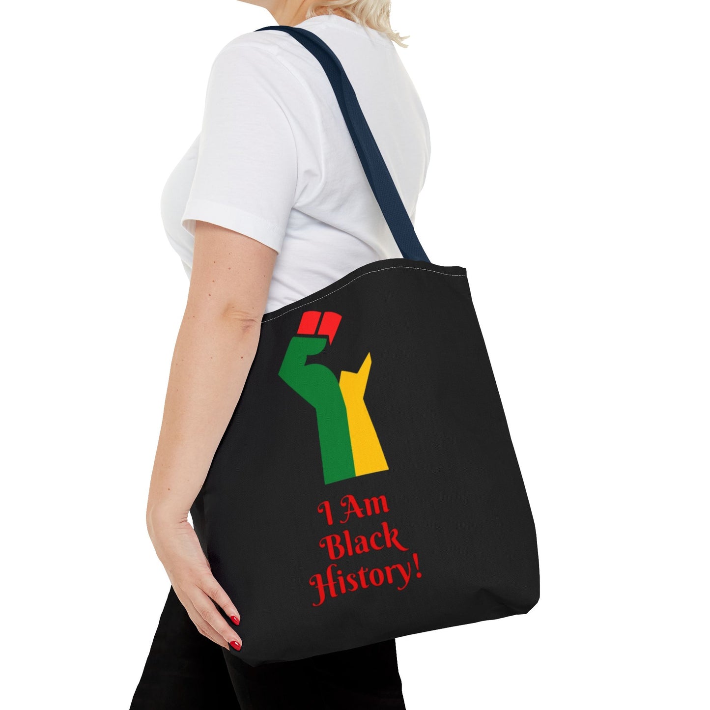 Empowering Black History Tote Bag - "I Am Black History!"