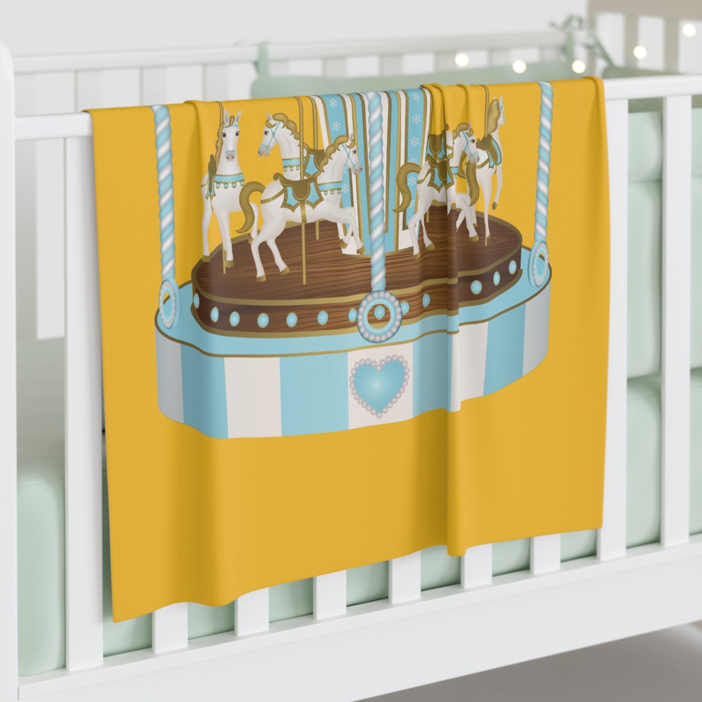 Merry Go Around Baby Swaddle Blanket #MGA1