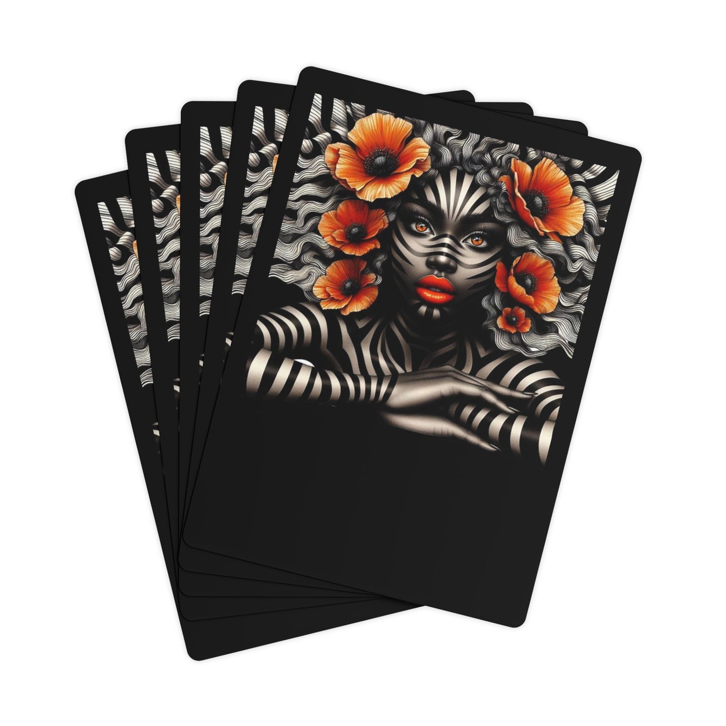 Zebra Fantasy Poker Cards #ZF40
