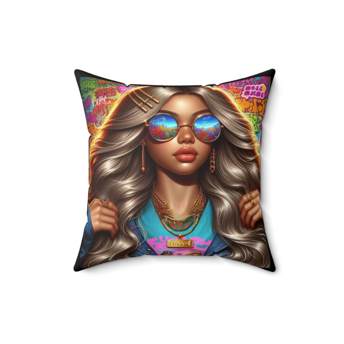 Future Boss Square Pillow #35