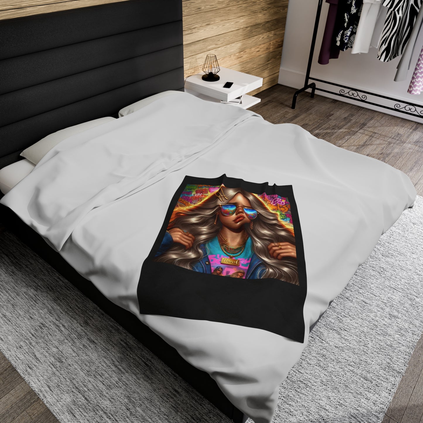Future Boss Velveteen Plush Blanket #35