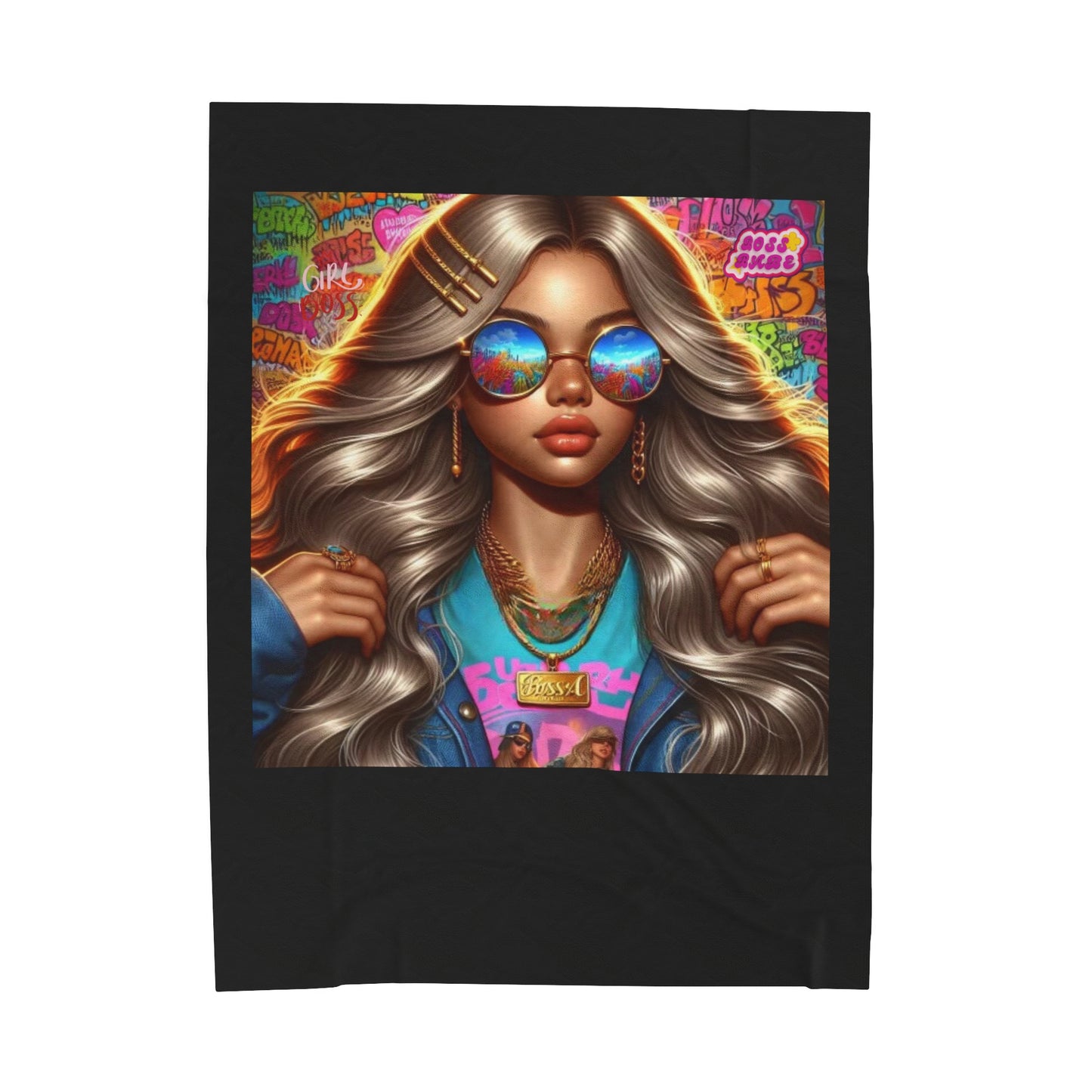 Future Boss Velveteen Plush Blanket #35
