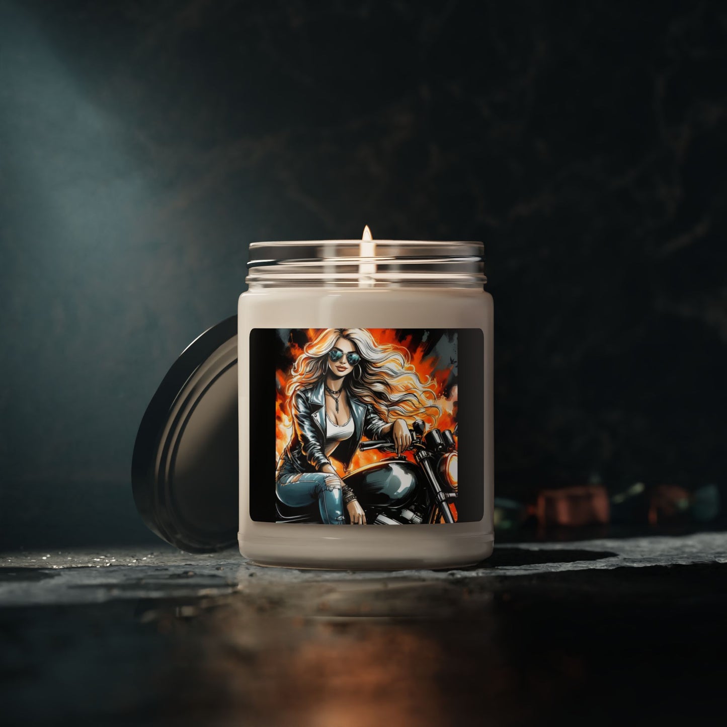 Born To Ride Scented Soy Candle, 9oz #13M