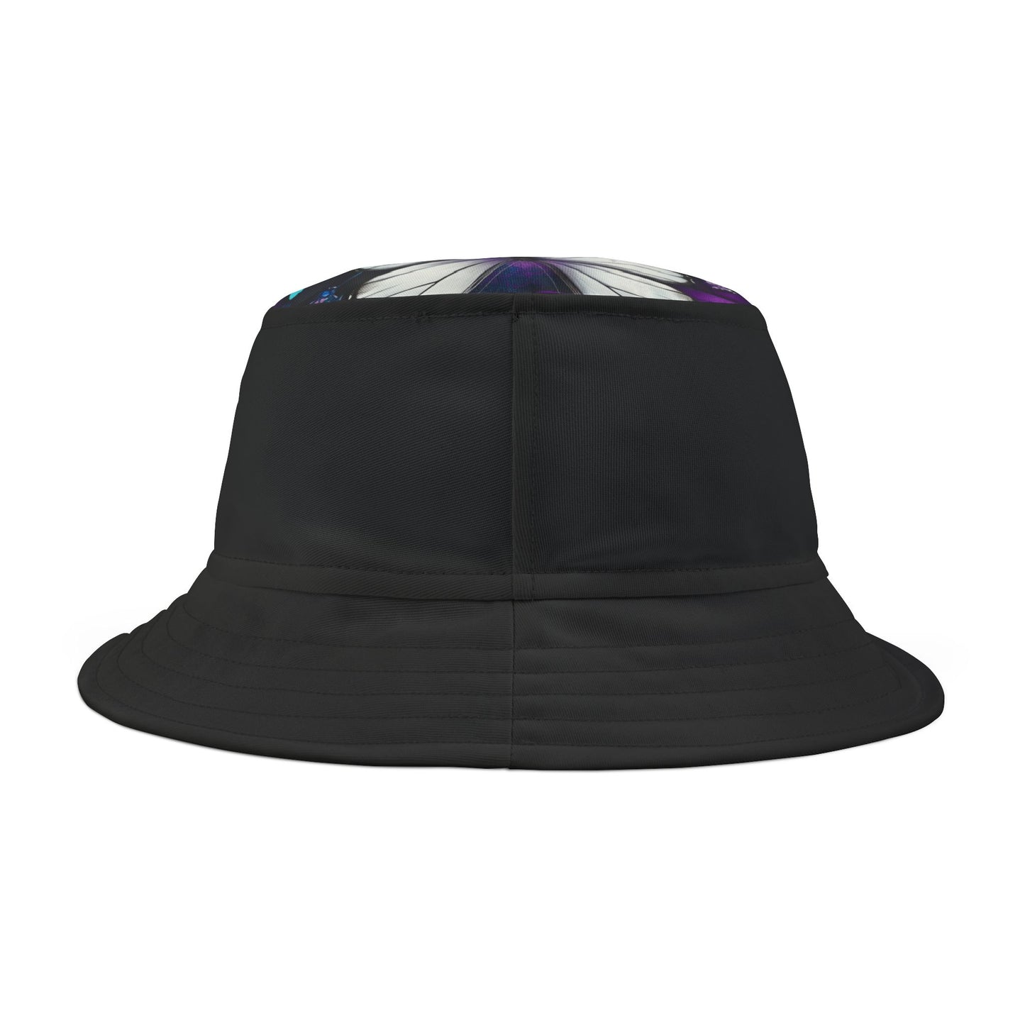 Butterfly Beauty Bucket Hat, Women's Fashion Denim Sun Hat, Trendy Blue