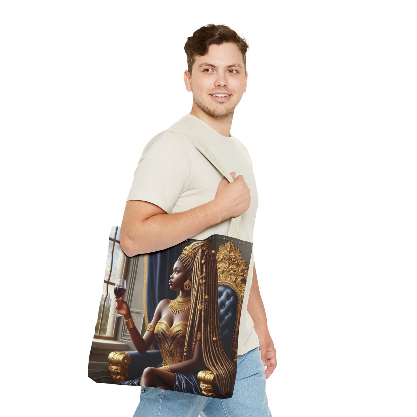 Sitting Queen Tote Bag (AOP) #T6