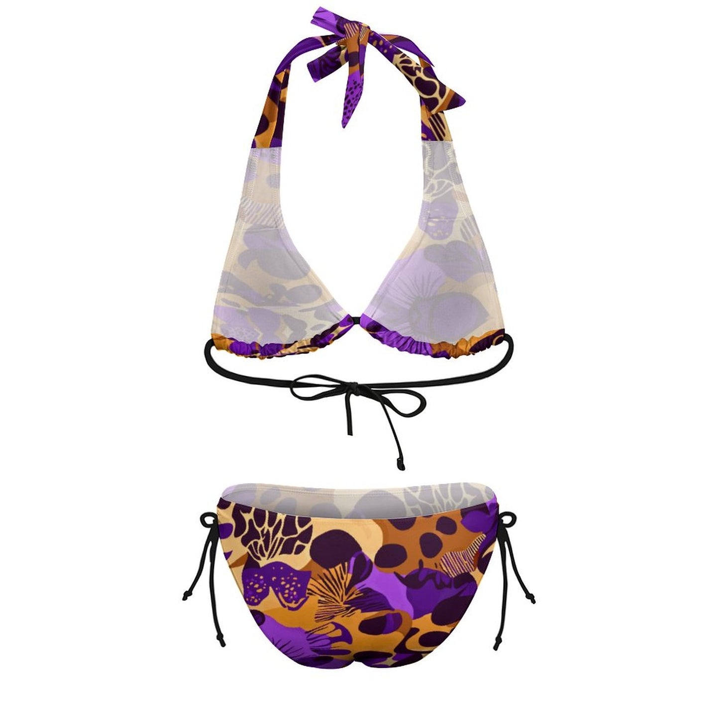 Two Piece Halter Swimsuit BK2131 (All-Over Printing)