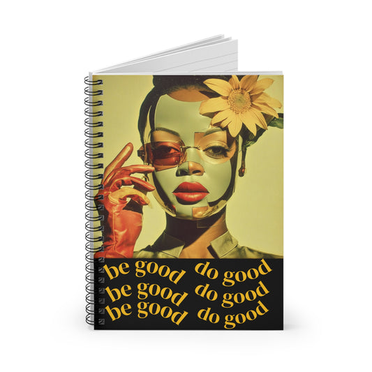 Empowerment Spiral Notebook, Motivational Self-Love Journal, Ruled Line - Be