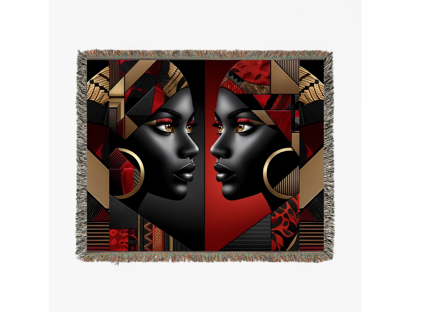 Custom Woven Blanket, Wall Tapestry or Sofa Throw #Faceoff1