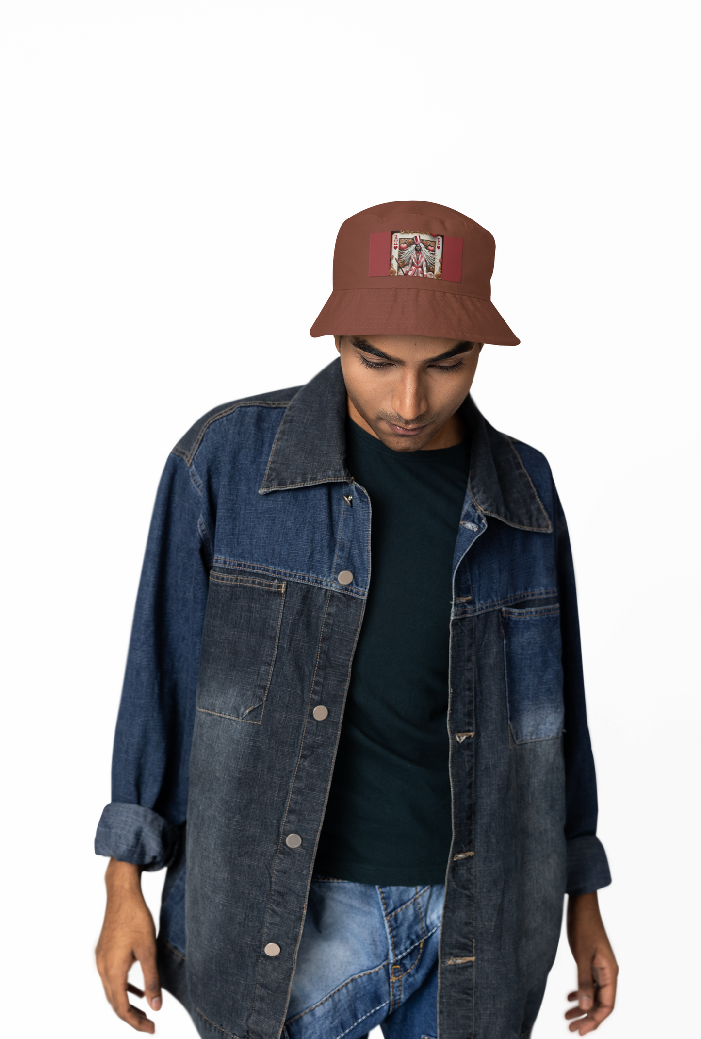 Queen of Hearts Bucket Hat - Stylish Canvas Hat for Festivals & Casual Outings