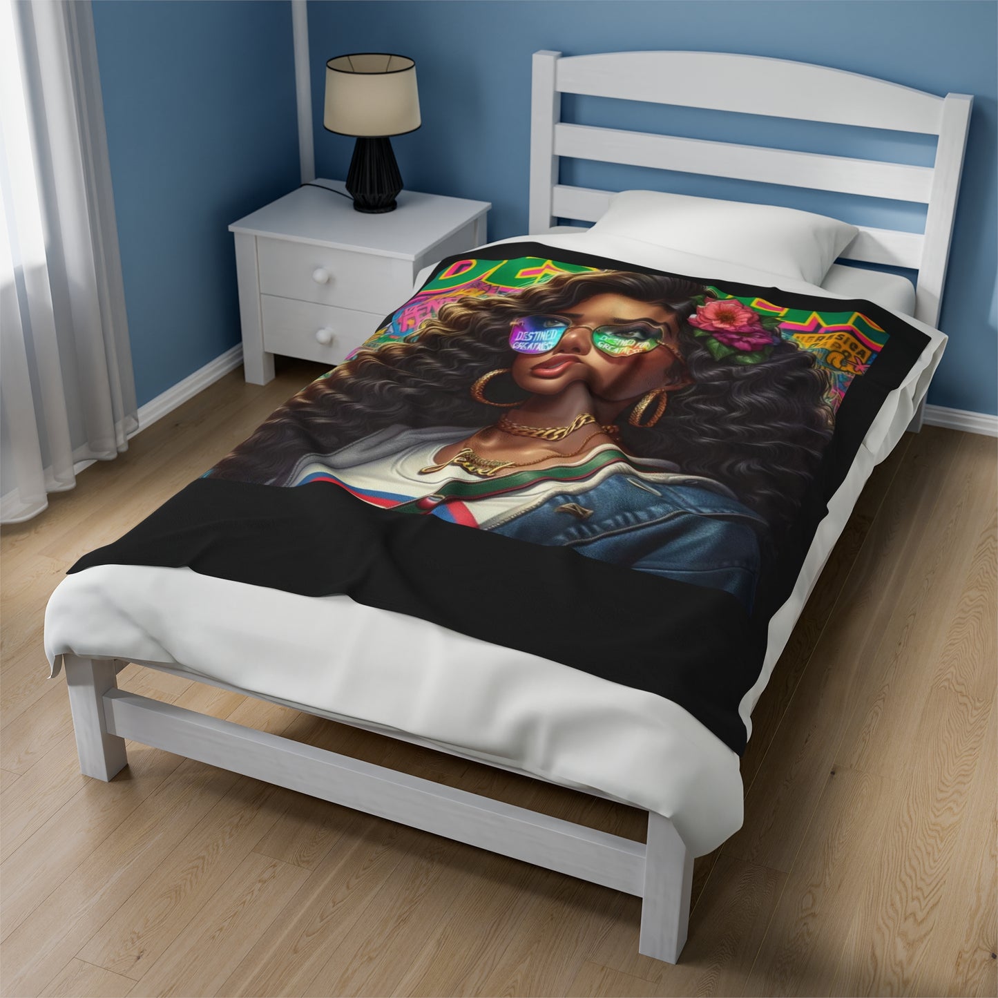 Destined For Greatness Velveteen Plush Blanket #33