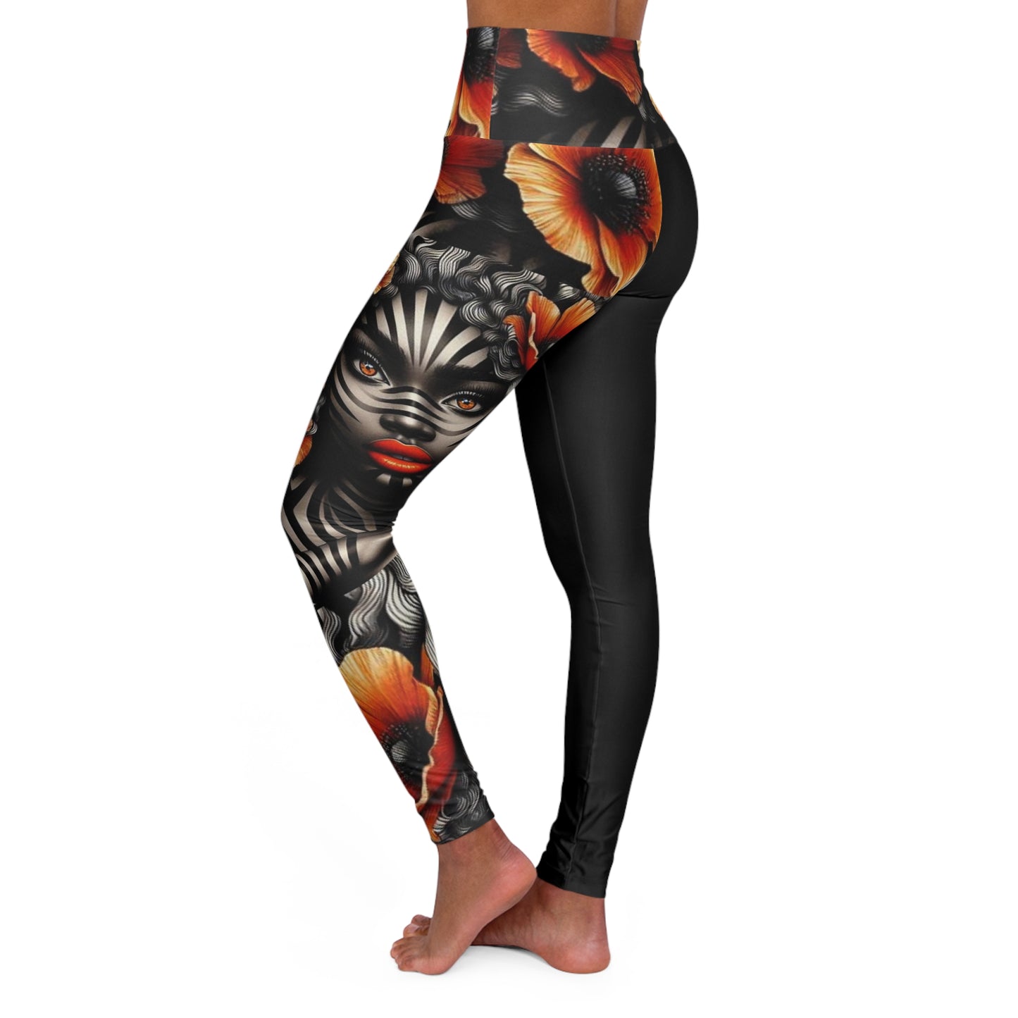 Zebra Fantasy High Waisted Yoga Leggings (AOP) #ZF12