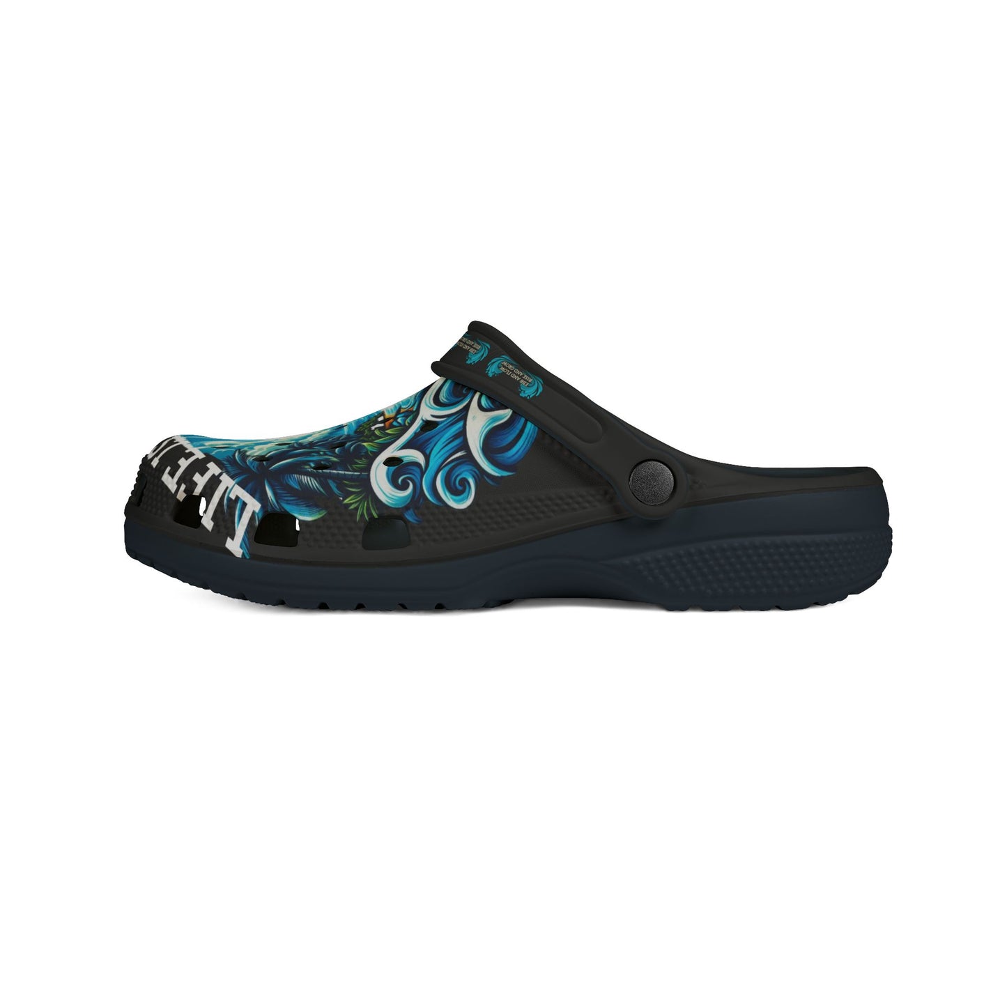 Life is Wavy EVA Foam Rubber Shoes (AOP) #LW1U