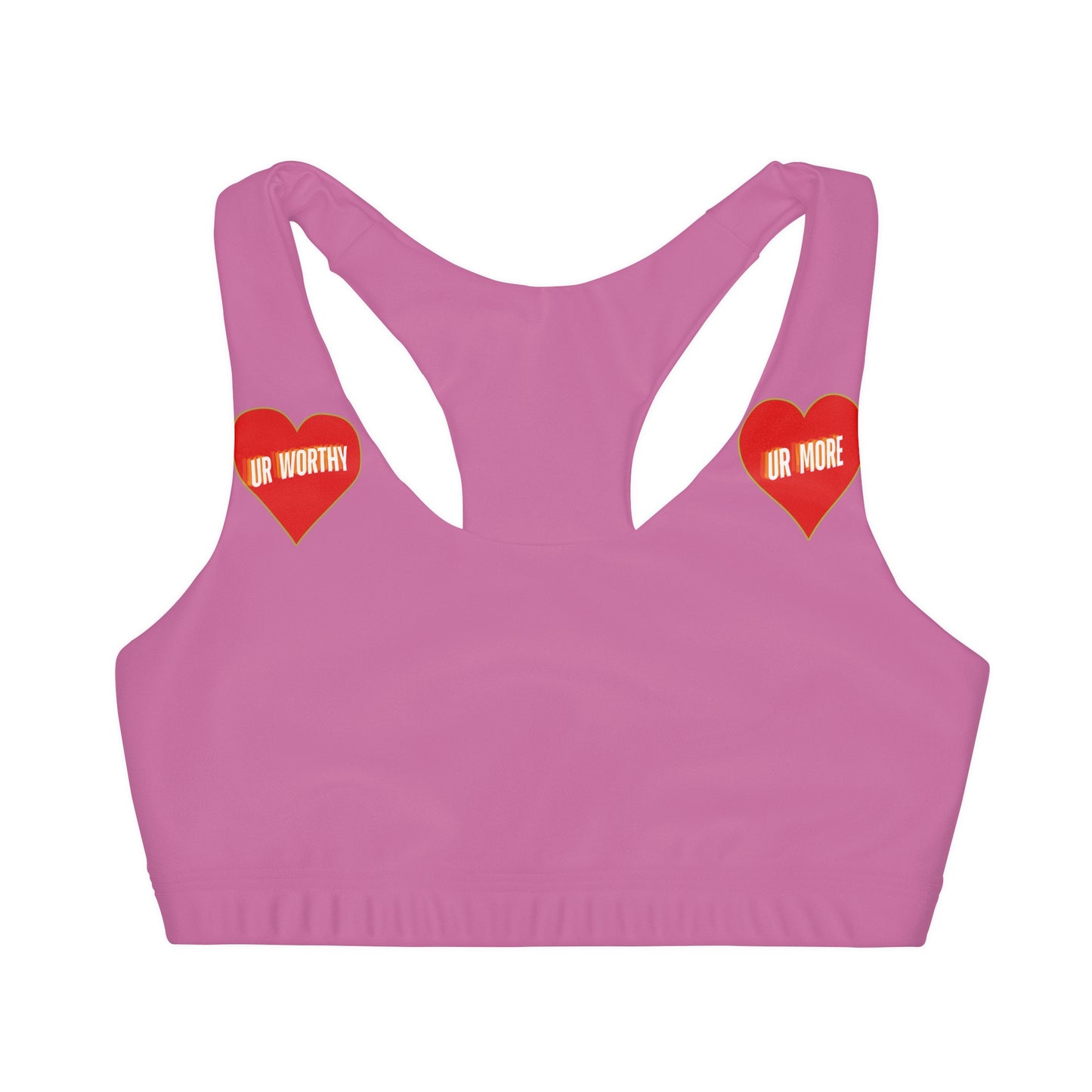 UR Worthy-UR More Girls' Double Lined Seamless Sports Bra (AOP) #15