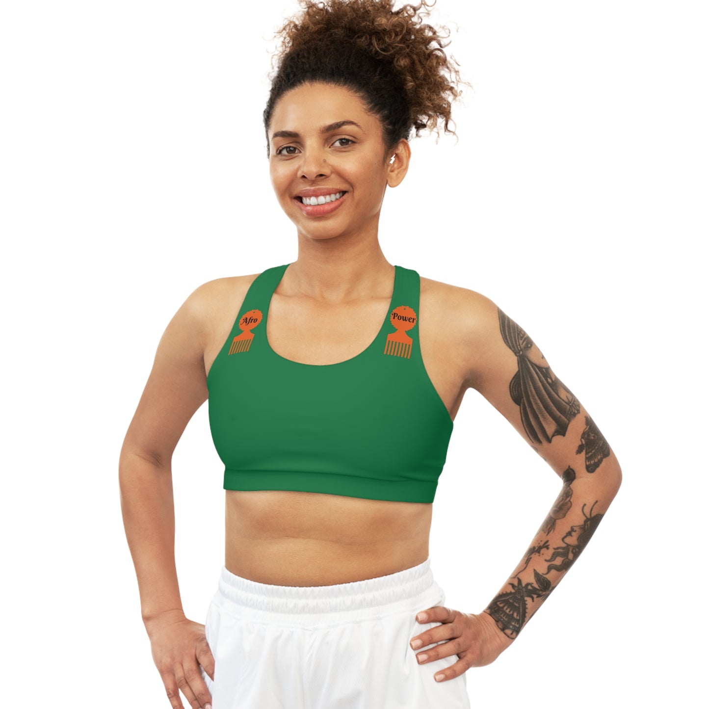 Afro Power Seamless Sports Bra (AOP) #AP1