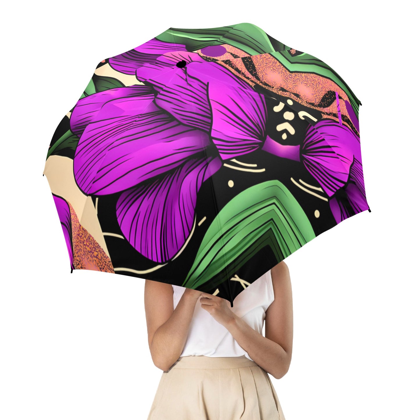 Violet Tulip Semi-Automatic Foldable Umbrella (Model U12) Semi-Automatic Foldable Umbrella (Model U12)