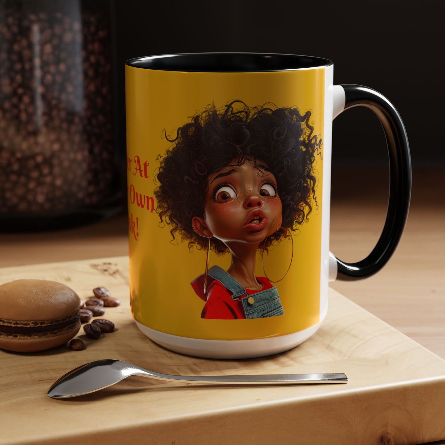 Enter At Your Own Risk Accent Coffee Mug (11, 15oz) #EYOR2