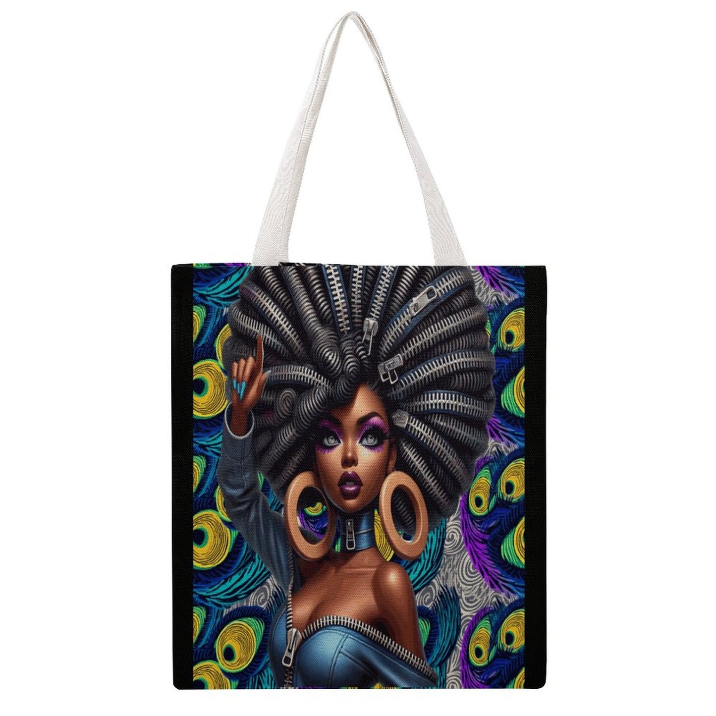 Martin Canvas Tote Handbag with Dual-sided Printing